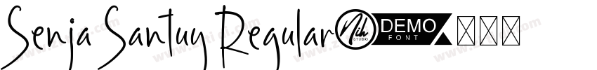 Senja Santuy Regular字体转换
